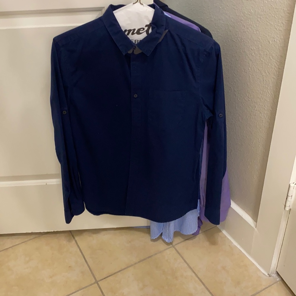 Navy blue dress shirt